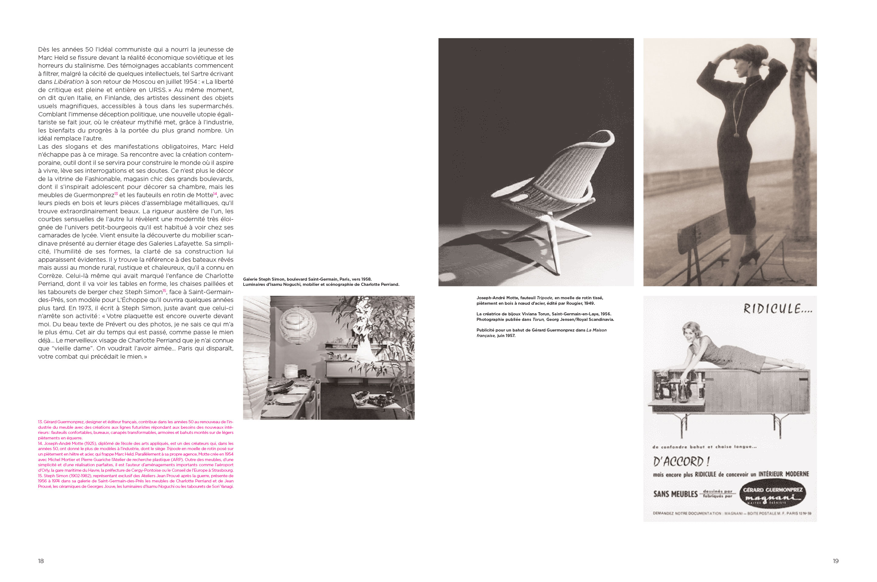 Monographie Marc Held Du design à l’architecture Pages 18-19 Éditions Norma