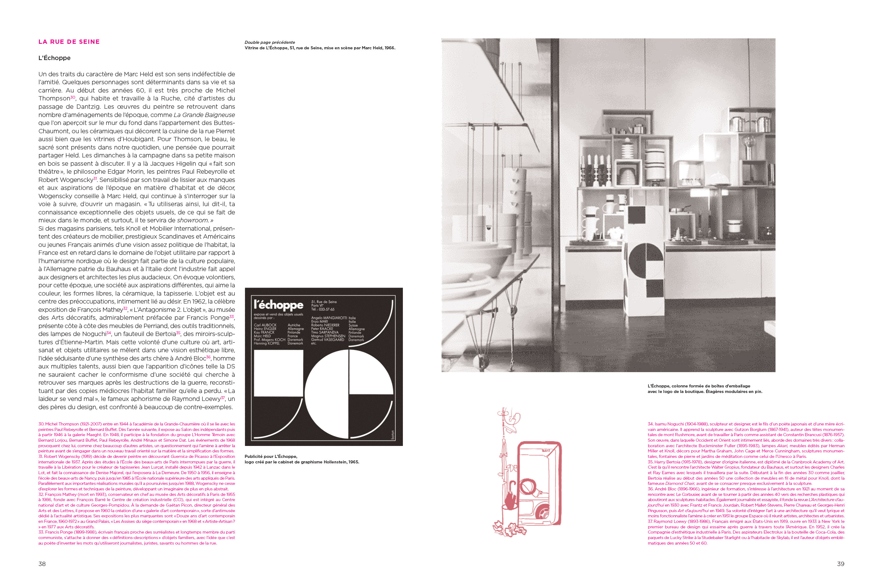 Monographie Marc Held Du design à l’architecture Pages 38-39 Éditions Norma