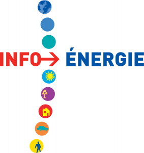 Logo Point info-énergie Centre de renseignements territoriaux développés par l’Ademe 2001